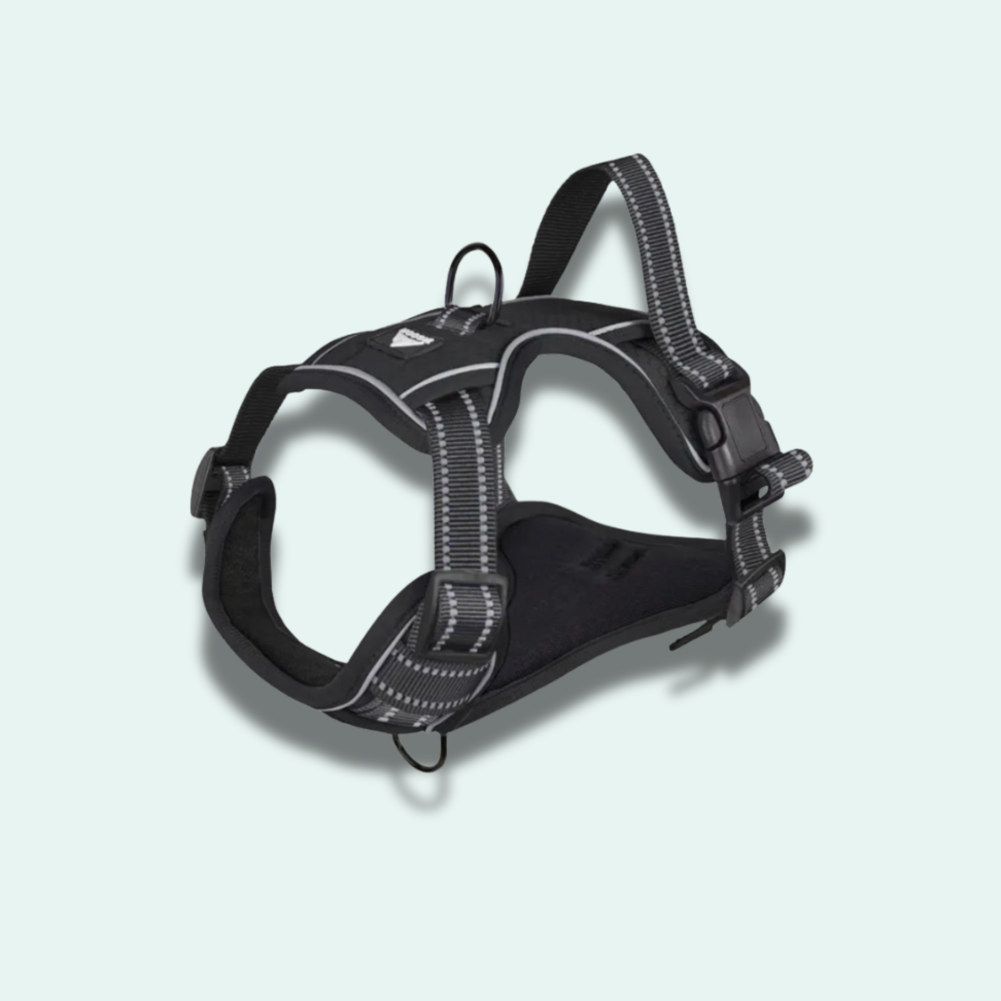 No-pull reflective dog harness with adjustable straps