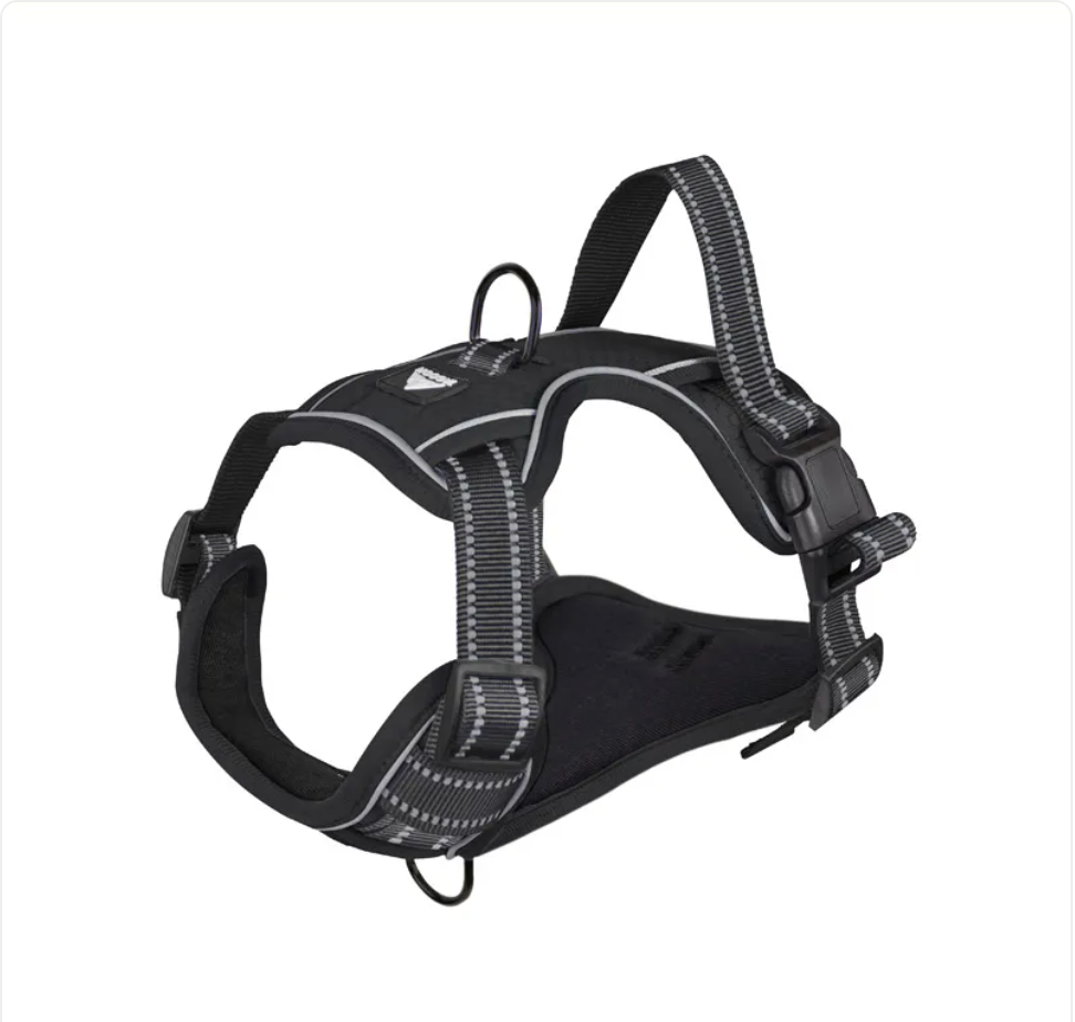 No-pull reflective dog harness with adjustable straps — view 5