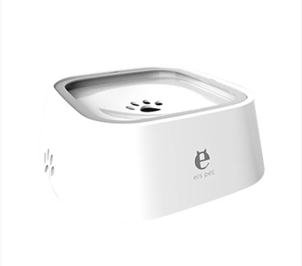 No-spill non-slip pet bowl for dogs and cats