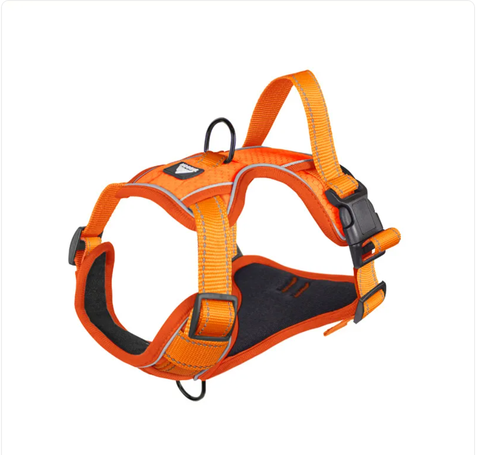 No-pull reflective dog harness with adjustable straps — view 12